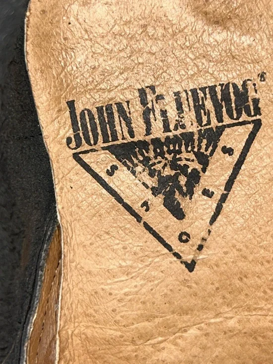 John Fluevog Paul Black Leather Combat Lace-Up Ankle Boots Size 5/6.5 - Picture 14 of 16